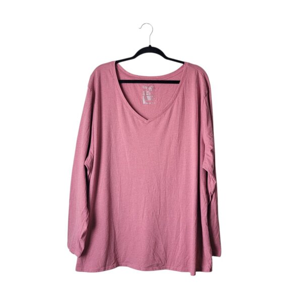 Terra & Sky Mauve Long Sleeve Blouse - Picture 1 of 6